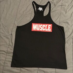 Black Muscle Tank Top
